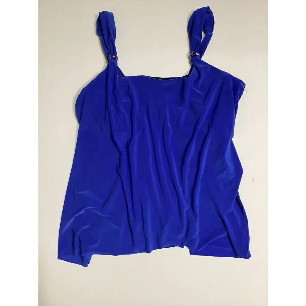 New. Miraclesuit blue tankini top. Size 10